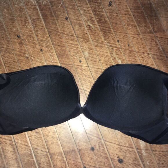Cacique black full coverage tucked front 44DD bra - Picture 2 of 3